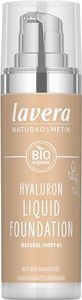 lavera Hyaluron Liquid Foundation - Natural Ivory 01 - Cosmetici naturali - Vegan - Seta e leggera - Senza olio minerale, acido ialuronico naturale e olio di mandorle biologico - 30ml