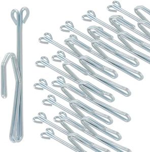 Cionyce 32 Pcs Metal Drapery Hooks Silver Curtain Pins 3" Slip on Drapery Hooks Pleat Hooks for Drapes,Window Curtain, Door Curtain