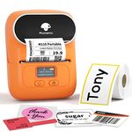 Label Maker, Label Maker Machine with Tape Phomemo M110, Bluetooth Label Printer with Multiple Icons Fonts, Mini Portable Thermal Sticker Printer Apply to Labeling, Office, Cable, Retail, Barcode