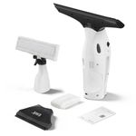 Eave Window Vac Kit, Window Cleaning Equipment with 17cm & 28cm Suction Nozzles, 2000pa Window Vacuum Cleaner Cordless with 45min Battery Life & 270ml Water Tank, Suitable for Windows, Mirrors, WC07
