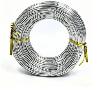 20 Gauge (0.8mm) Aluminum Wire 328 Ft (100 m) Soft Craft Wire Spool for Jewelry Making Wire Wrapping DIY - Silver