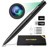 Hidden Camera Pen - 64GB Spy Camera with 1080P Full HD Video | Mini Nanny Cam for Home Security, Business & Learning | 2023 Version