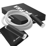 Athverv Heavy Jump Rope 2.5 LB, Heavy Skipping Rope for Strength and Endurance Training (White)