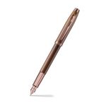 Sheaffer Gift 100 9374 Fountain Pen | Coffee Edition Matt Brown with Regal Brown PVD Trim | Fine Nib | Premium Coffee Brown Pen | Premium Fountain Pen