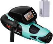 sublue Vapor Pump-Jet Underwater Scooter 3 Gear Speed 60 Minutes 6.21mph 46lbf for Free Diving Scuba Diving Snorkeling Recreational Toys for Yachts and Boats (Blue+Extra Battery)