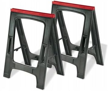 Keter Folding Sawhorse Twin Pack, 23 Inch Size
