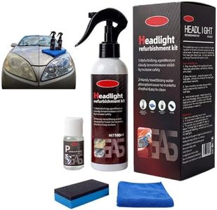 Professional Car Headlight Restoration Kit, No Sanding Headlight Cleaner Spray for Oxidation Removal and Lens Polishing Car Light Repair Solution (2 Sets)