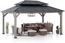 SUNJOY 12 x 16 ft. Wood Gazebo, Out