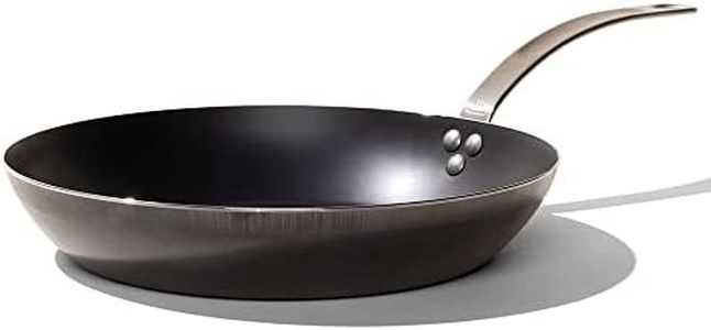 Made in Cookware - 12" Blue Carbon Steel Frying Pan - (Like Cast Iron, but Better) - Professional Cookware - Crafted in France - Induction Compatible