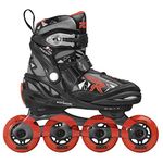 Roces Boys' Moody Boy TIF Inline Skates, Black-Sport Red, 36-40