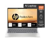 HP Pavilion Aero AI Laptop, AMD Ryzen 7 8840U, 16 Tops, 16GB LPDDR5x, 512GB SSD, (Win11, Office21, Silver, < 1kg), 13.3-inch (33.8cm), Ultra-Light, WUXGA, AMD Radeon Graphics, 5MP Camera, bg0017AU