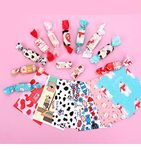 BBJ Candy Wrappers for Caramels Wax Coating Lovely Printed Colored Wax Paper Wrapping Sheets Bulk for Homemade Candy, Nougat, Taffy, Chocolate, Non-Stick and Stay Twisting, 1000 Counts, 3.5x5 Inch