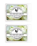 Key West Key Lime - Wax Warmer Melts Cubes - 2 Pack Combo - 100% All American Made - Farm Raised Candles - Natural Farmed Soy Wax.