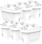 NRP 6-Pack Replacement Water Filter for Brita Pitcher Mavea, Maxtra 1001122 and Other Similar Brand, filtre à eau de pichet Pour Brita Europe Version