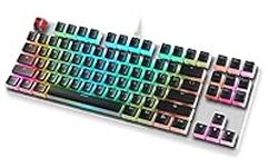 Glorious Aura Keycaps for Mechanical Keyboards - PBT, Pudding, Double Shot, Black, Standard Layout | 104 Key, TKL, Compact Compatible (G-104-AURA)