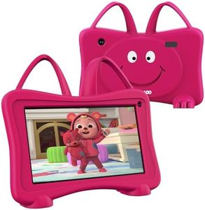 Kids Tablet 7 Toddler Tablet for Kids, Tablet for Toddlers Learning Tablet with WiFi, YouTube, Dual Camera, Touch Screen, Parental Control, Child Tablet for Boys Girls (Rose)