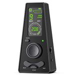 LEKATO Digital Metronome with Volume Control and Tempo Knob, Electronic Metronome with Timer, Wide Tempo Range, Vocal Voice Beats for Piano, Violin, Guitar, Ukulele and Drum (Black)