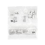 Ikea Syrlig Curtain Rings with Clamp and Hooks in White (25 mm) Pack of 10