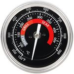 Grill Temperature Gauge Thermometer replacement for Big Green Egg with 3.3" Large Face,Big Green Egg Accessories Thermometer Replacement 150-900°F with Waterproof and No-Fog Glass Lens