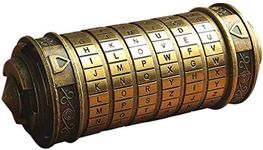 M-Aimee Da Vinci Code Mini Cryptex Lock Anniversary Valentine's Day Romantic Birthday Gifts for Her (Bronze)