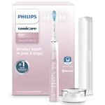 Philips Sonicare DiamondClean 9000 Electric Toothbrush - Sonic Toothbrush with App, Pressure Sensor, 12 Brushing Settings, Brush Head Replacement Reminder, Charging Stand, Travel Case, Pink, HX9911/90