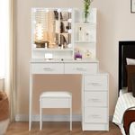 Guanglai Vanity Desk Set with Light