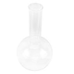 ULTECHNOVO Boiling Flask Round Bottom Narrow Neck Clear Glass Flask for Lab Science Chemistry Experiment Test (250ml)