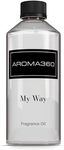 Aroma360 - My Way Fragrance Oil Blend | Hotel Inspired for Luxury Essential Oil Diffusers | Aromatherapy Scent Diffuser Oil | Lush Sandalwood, Warm Cedar, and Delicate Florals. - 500ML