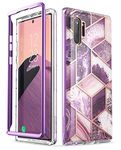 i-Blason Cosmo Series Protective Bumper Case for Samsung Galaxy Note 10 (2019 Release), Marble Purple