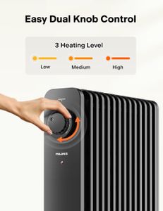 PELONIS Phoenix Oil Radiator Heater – 13 Fin Electric Portable