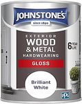 Johnstone's Exterior Hardwearing Gloss - Brilliant White 750ml