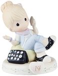 Precious Moments 162013 Birthday Gifts, Growing in Grace, Age 14", Bisque Porcelain Figurine, Blonde Girl