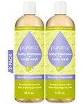 Puracy Kids Shampoo & Body Wash - Pure Ingredients, Tear-Free For Silky Smooth Skin - Baby & Kids Bath - 98.8% from Mother Nature (Lavender Chamomile, 12oz, 2 Pack)