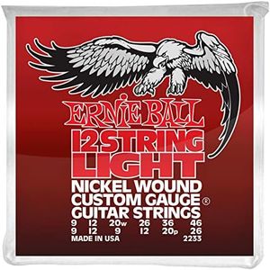 Ernie Ball Light 12-String Nickel Wound Electric Guitar Strings - 9-46 Gauge