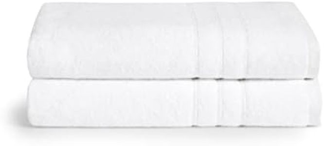 Brooklinen Bath Towels - Set of 2, White, 100% Cotton|Soft and Highly Absorbent Towels