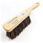 Newman and Cole Natural Wooden Hand Brushes - Choose from Hard Stiff Bristle Brush or Soft Brush with Natural or Synthetic Bristles (1 x Natural Bassine Stiff Hand Brush)