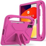 Nikaque Kids Case For Xiaomi Redmi Pad Se 11-Inch(2023),Eva Foam Lightweight Shockproof Duarable,Tablet Cover With Handle Stand Case For Children Firendly,Pink