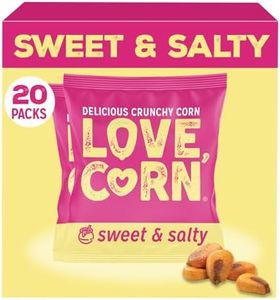 LOVE CORN Sweet & Salty Corn Snack, 0.7oz x 20 Bags, Gluten Free, Vegan