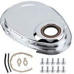 KIMISS Timing Chain Cover Kit, Timing Chain Cover Gasket Kit for SBC 283 327 305 350 383 400 Engines