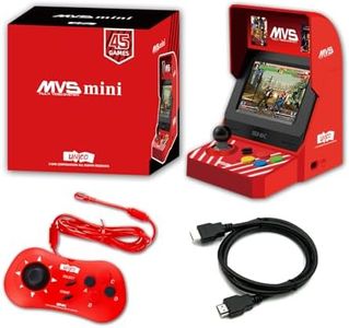 UNICO SNK MVS Mini Arcade y Juego de Mando Rojo [Cable HDMI Incluido], Precargado con 45 Juegos SNK Neo Geo con Licencia Oficial, Including The King of Fighters etc., Regalos para Adultos y Niños