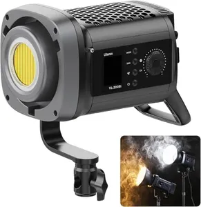 ULANZI VL-200Bi Video Light, 200W Bi Color LED Video Light COB Fill Light Continuous Output Lighting with APP Control, 2700K-6500K, 6 Scenes Bowens Mount Studio Light for Photography Video Recording