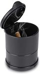 Republe Portable Tubular Smokeless Car Cigarette Ash Ashtray Car Cigarette Ash Cup Holder Replacement,Black,72*95mm