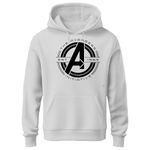 TAANIZLAND Clothing's Hoodie for Mens | Avengers Logo Printed Stylish Trendy Hoodies (in, Alpha, L, Regular, White)