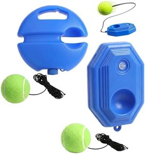 Tennis Ball Training Baseboard, 2026 New Tennis Trainer with Weighted Base, Tennis Solo Practice Kit for Backyard, Portable Tennis Rebounder for Home Use, Tennis Ball Practice Trainer for Adult (A+B)