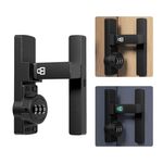 90 Degree Barn Door Lock Latch Door Bolt No Punching Password Lock Door Buckle Luminous Password Hasp,Keyless Entry, 3 Digit Combination Lock for Room Doors, Warehouses, Barns, Garden Gates, Etc