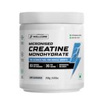 Wellcore - Pure Micronised Creatine Monohydrate Powder (Unflavoured, 83 Sevings) | Rapid Absorption | Enhanced Muscle Strength & Power