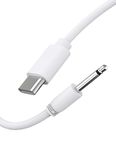 Bicmice USB Type C DC Charging Cable 2.5mm DC Charger Cord 2.6Ft Replacement for Massager-1 Pack(White)