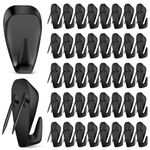 LEIFIDE Cubicle Hooks Fabric Panel Wall Hooks Cubicle Clips Cubicle Coat Hook Cubicle Picture Hangers for 40 Lbs Office Home Kitchen Room Board Hanging Supplies (Black, 40 Pieces)