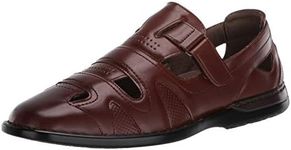 Stacy Adams Men's Aramis Fisherman Sandal, Cognac, 11 Medium US