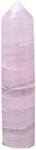 AMOYSTONE Pink Gemstone Hexagonal Wand 6 Faceted Pillar Pink Calcite Single 0.6-1 Lbs Collection, Home Décor